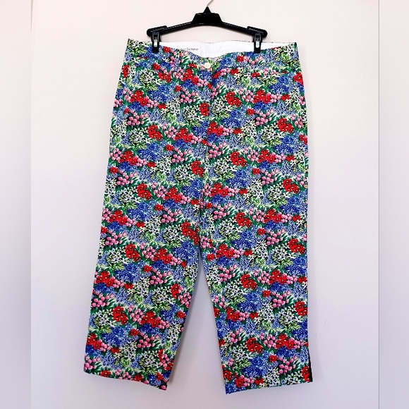 Talbots Pants - Talbots Perfect Skimmer - Floral Pants, Size 12